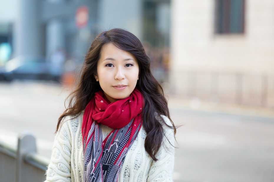 Asian Woman Profile Portrait